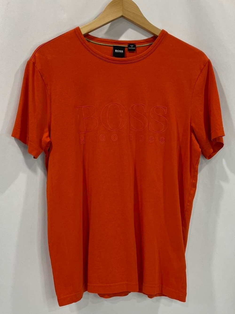 Hugo Boss Orange Embossed Logo Short-Sleeve Tee